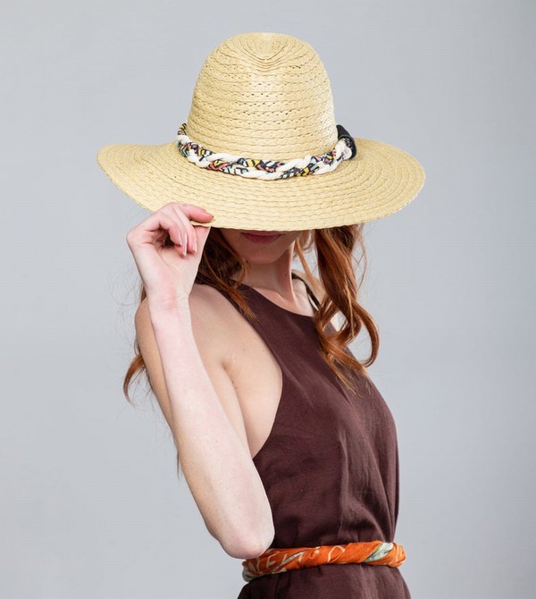 Anekke Raffia, Brown Klobuky | 173269NJX