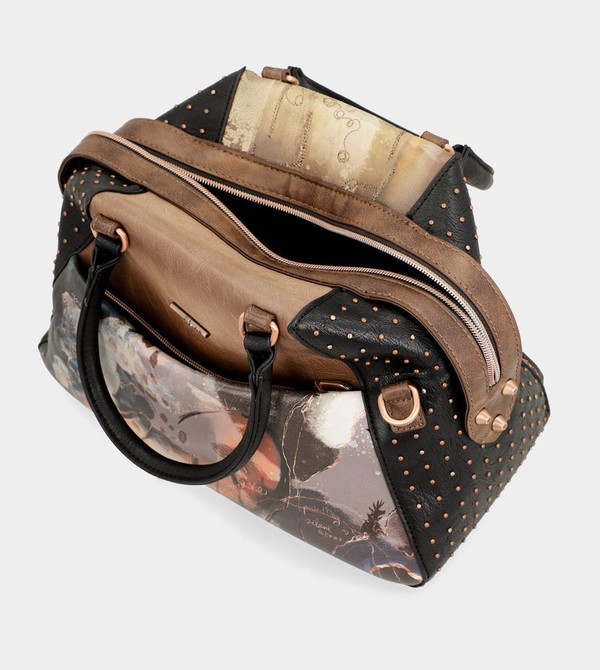 Anekke Shōen Large Black Crossbody Kabelka | 168750NOD