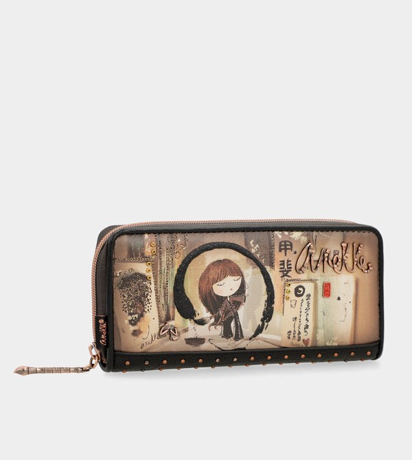 Anekke Shōen Large Black Rfid Penazenky | 654923KNQ