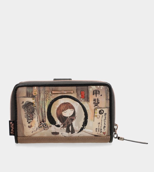 Anekke Shōen Medium Black Rfid Penazenky | 293178HOJ