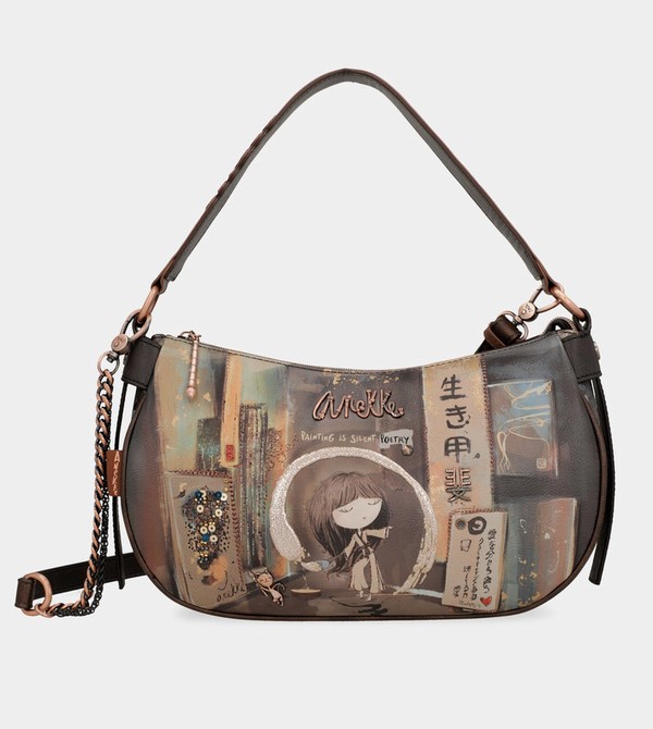 Anekke Shōen Oval With Chain Crossbody Kabelka | 602587OKW