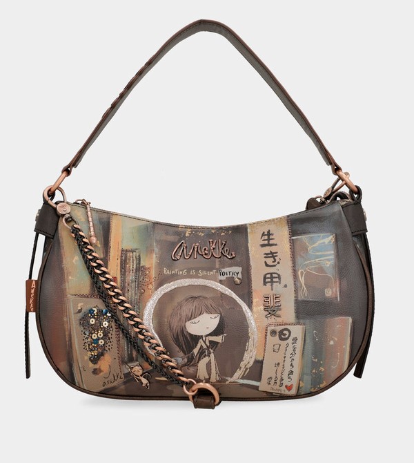 Anekke Shōen Oval With Chain Taška Cez Rameno | 713904NUW