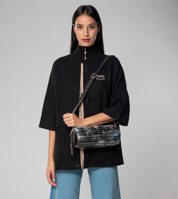 Anekke Shōen Palette Pleated Cylindrical Crossbody Kabelka | 073124ACE