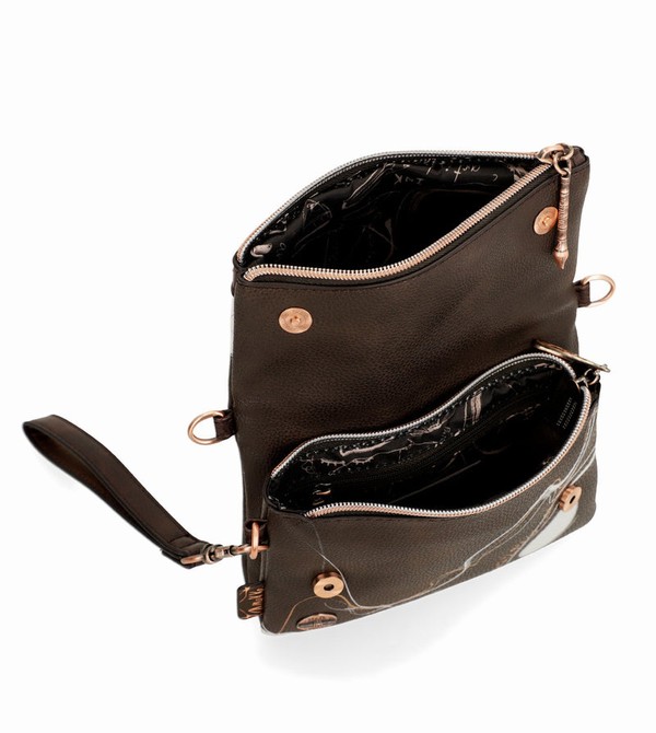 Anekke Small Brown Nature Shodō Kabelka | 187340CDG