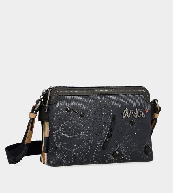 Anekke Studio Navy Blue 2-compartment Crossbody Kabelka | 560238PTH