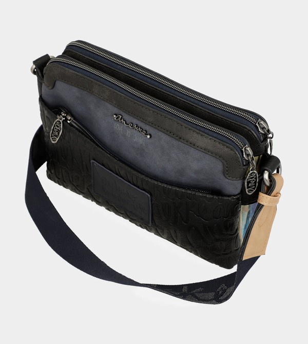 Anekke Studio Navy Blue 2-compartment Crossbody Kabelka | 560238PTH