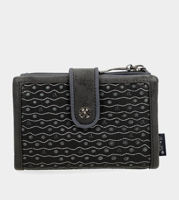 Anekke Studio Navy Blue Flexible Medium Rfid Penazenky | 650839YSQ