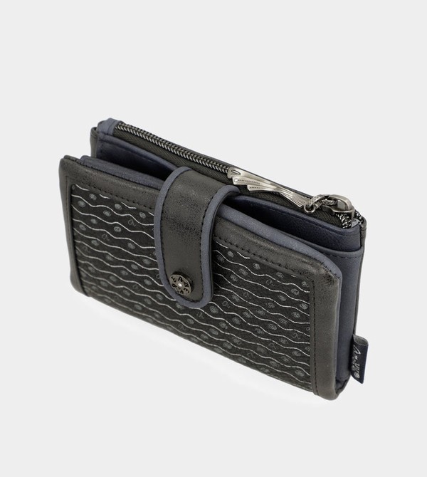 Anekke Studio Navy Blue Flexible Medium Rfid Penazenky | 650839YSQ