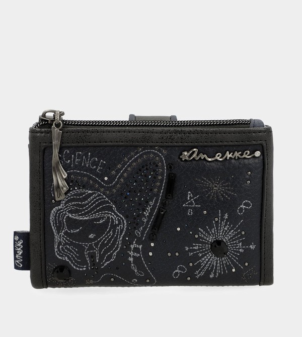 Anekke Studio Navy Blue Flexible Medium Rfid Penazenky | 650839YSQ