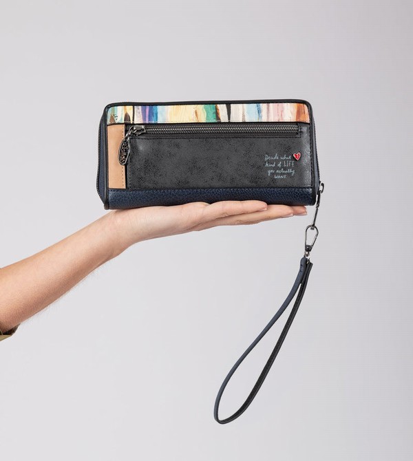 Anekke Studio Navy Blue Large Rfid Penazenky | 809642PAE