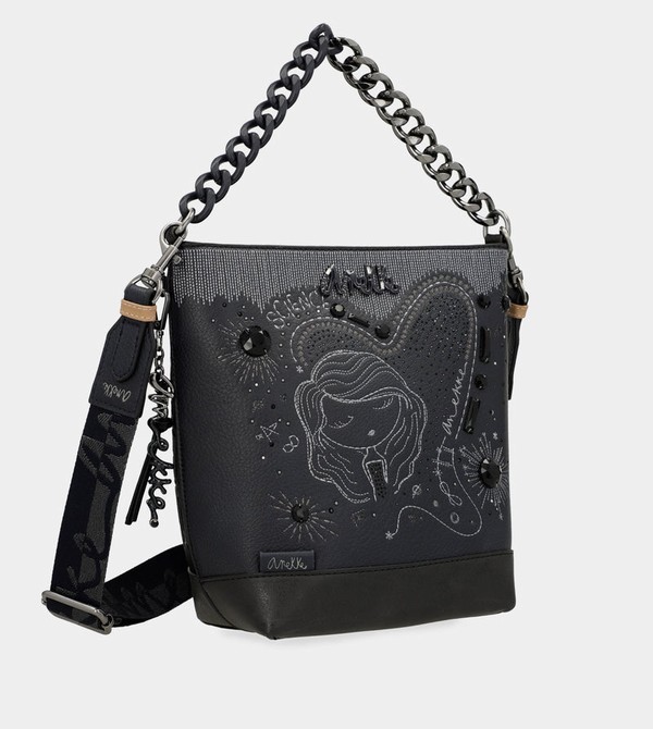 Anekke Studio Navy Blue Medium Crossbody Kabelka | 857360ATL