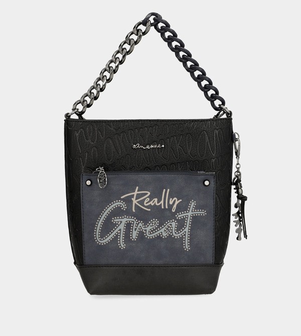 Anekke Studio Navy Blue Medium Crossbody Kabelka | 857360ATL