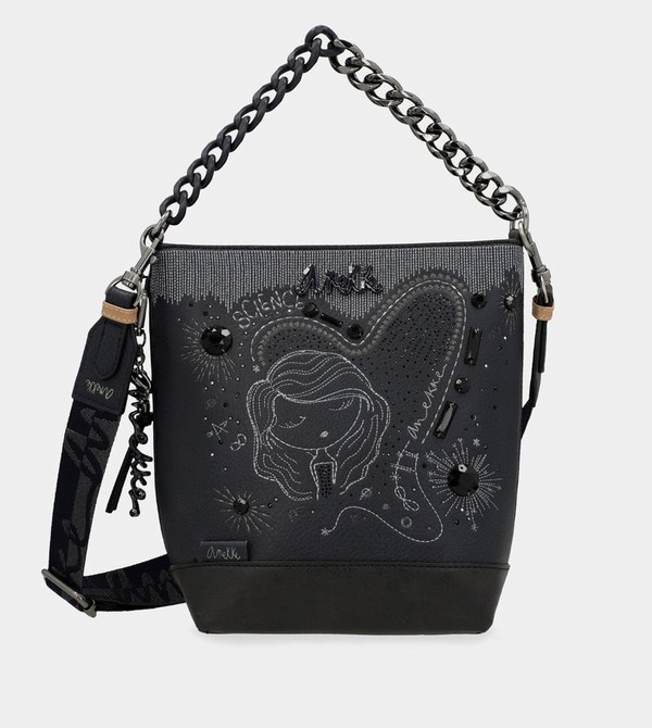 Anekke Studio Navy Blue Medium Crossbody Kabelka | 857360ATL