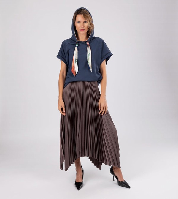 Anekke Studio Navy Blue Sleeveless Mikiny | 962758OTC