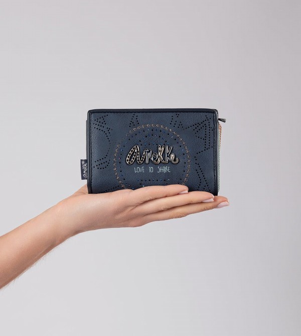 Anekke Studio Navy Blue Small Rfid Penazenky | 537108GQO