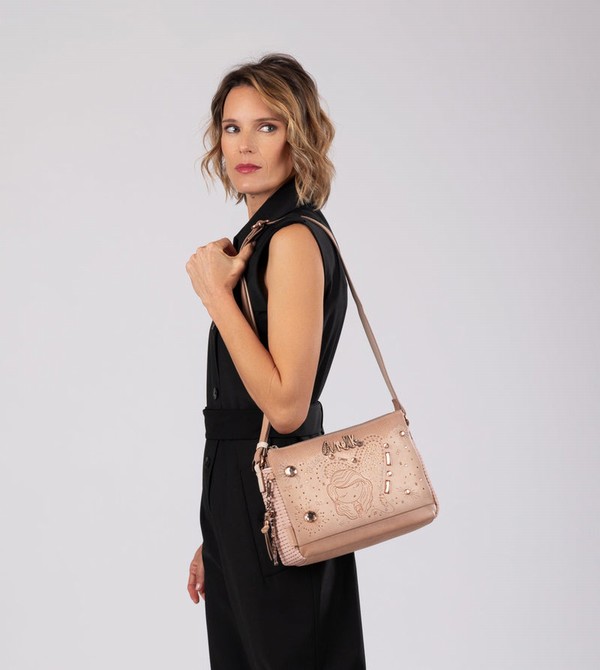 Anekke Studio Nude 3-compartment Crossbody Kabelka | 690351HFQ