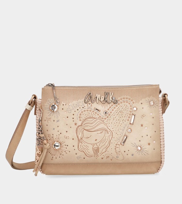 Anekke Studio Nude 3-compartment Crossbody Kabelka | 690351HFQ