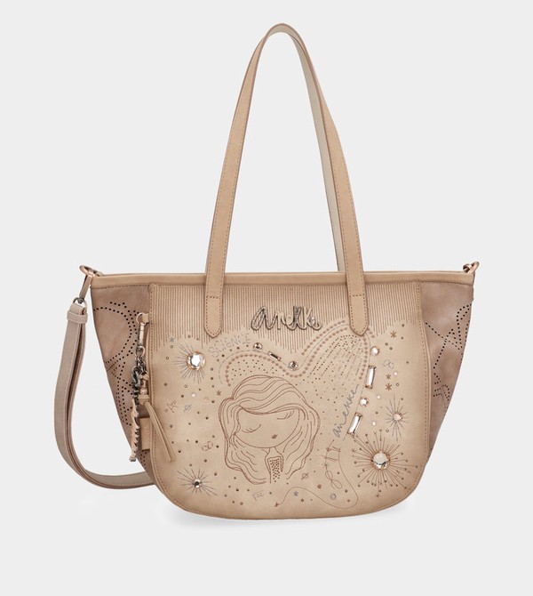 Anekke Studio Nude Large Shopper Crossbody Kabelka | 798261OWS