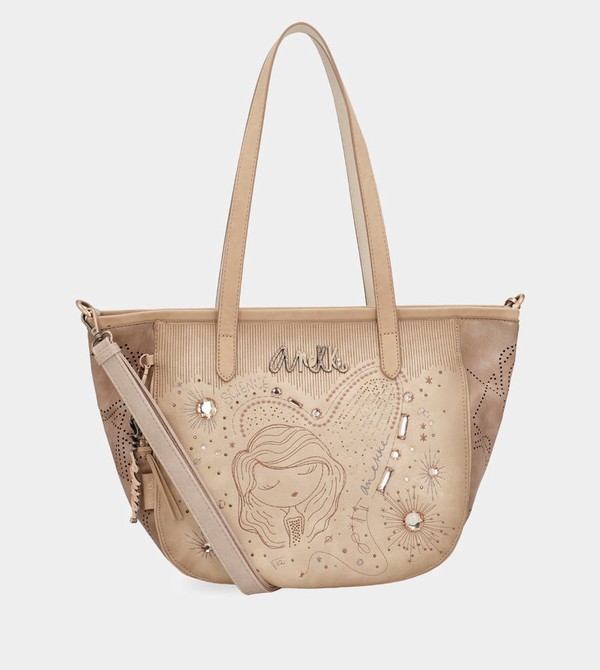 Anekke Studio Nude Large Shopper Crossbody Kabelka | 798261OWS
