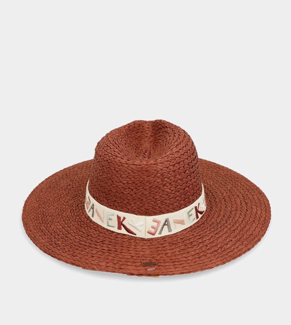 Anekke Terracotta Raffia Klobuky | 918674SEY