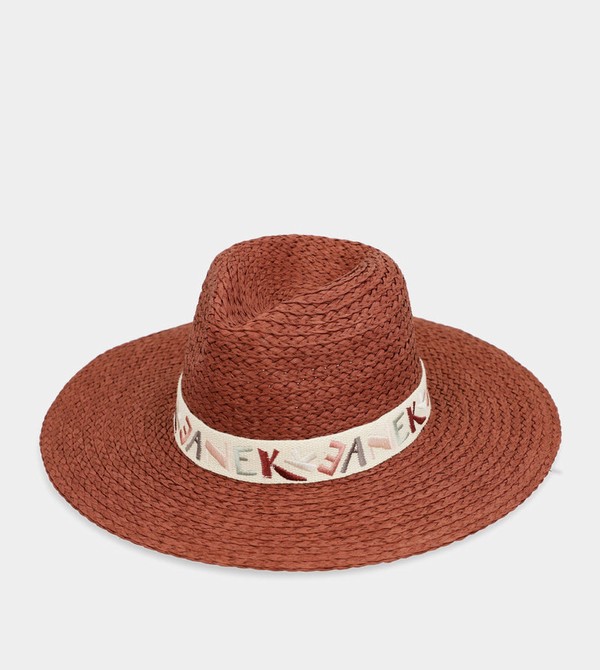Anekke Terracotta Raffia Klobuky | 918674SEY