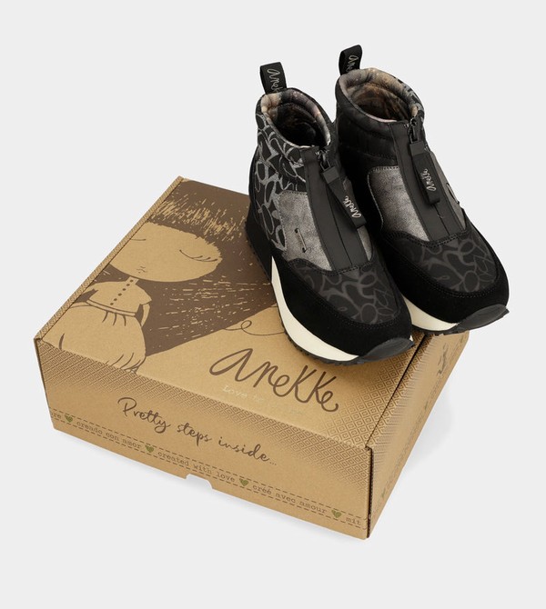 Anekke Trendy Black Sporty Obuv | 438791YEC