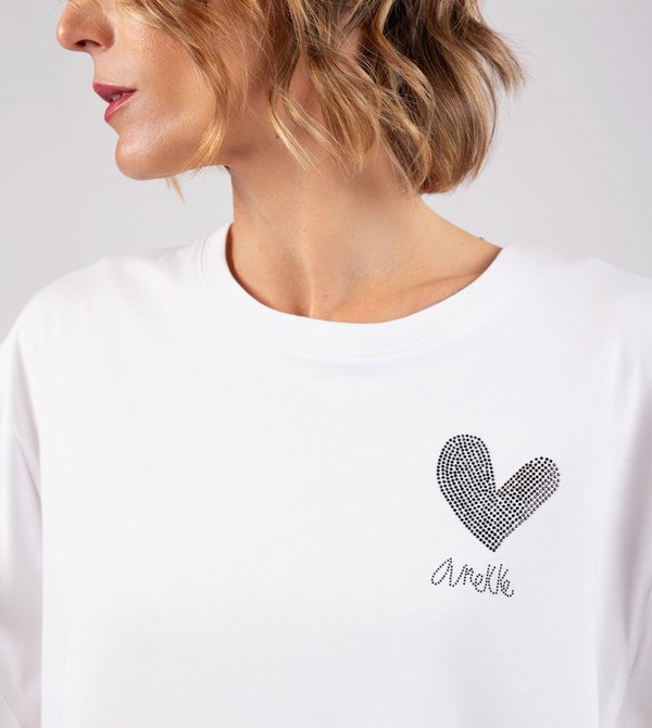 Anekke White Crop Top Tricko | 568497FKI