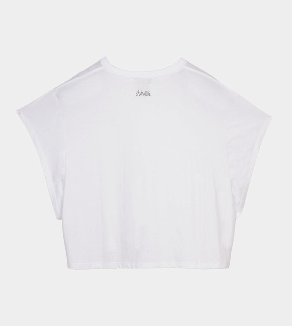 Anekke White Crop Top Tricko | 568497FKI