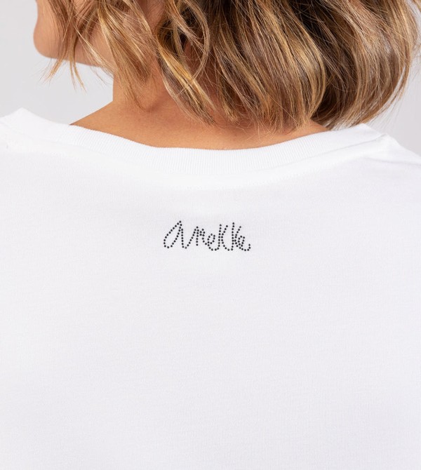 Anekke White Crop Top Tricko | 568497FKI