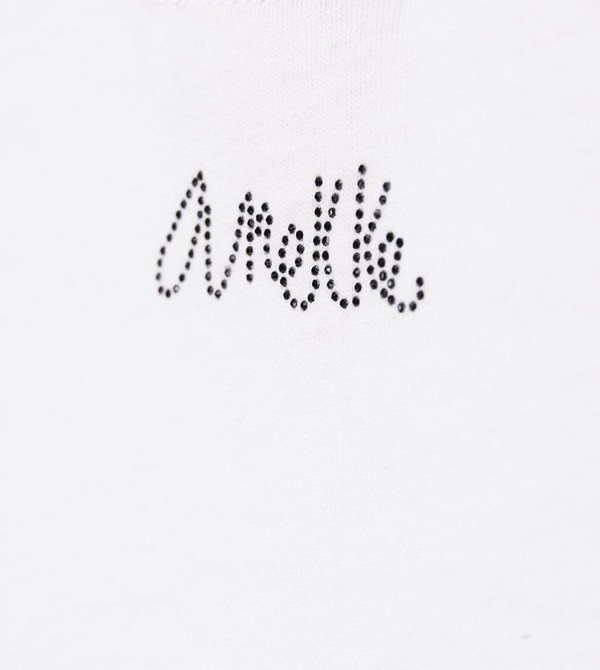 Anekke White Crop Top Tricko | 568497FKI