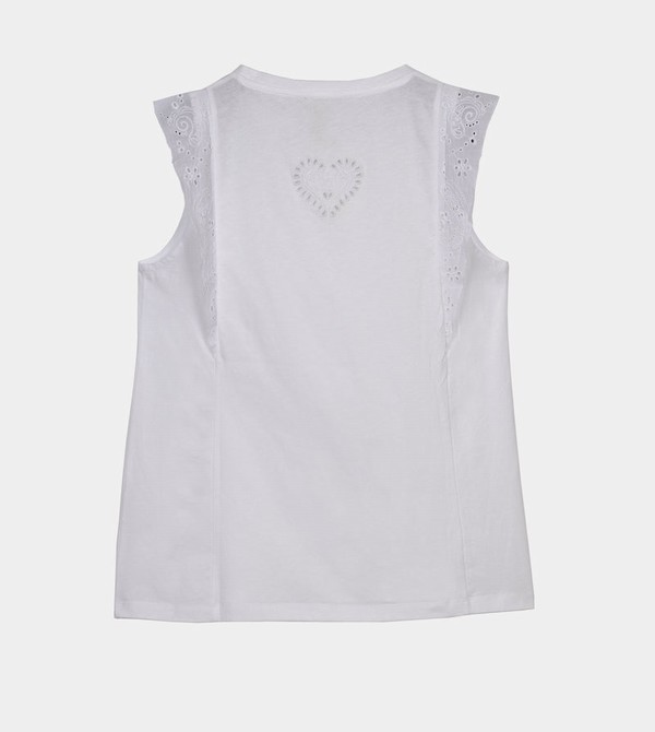 Anekke White Tank Top Tricko | 850149PMG