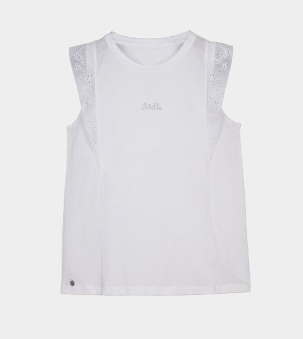 Anekke White Tank Top Tricko | 850149PMG